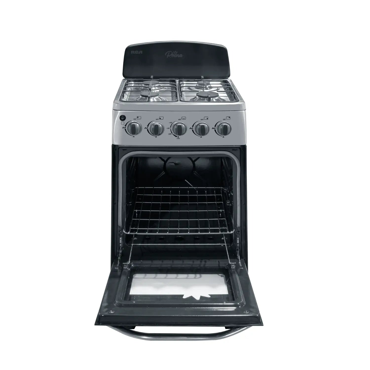 Estufa a Gas RCA 20" 4 Quemadores Color Negra RCCR26