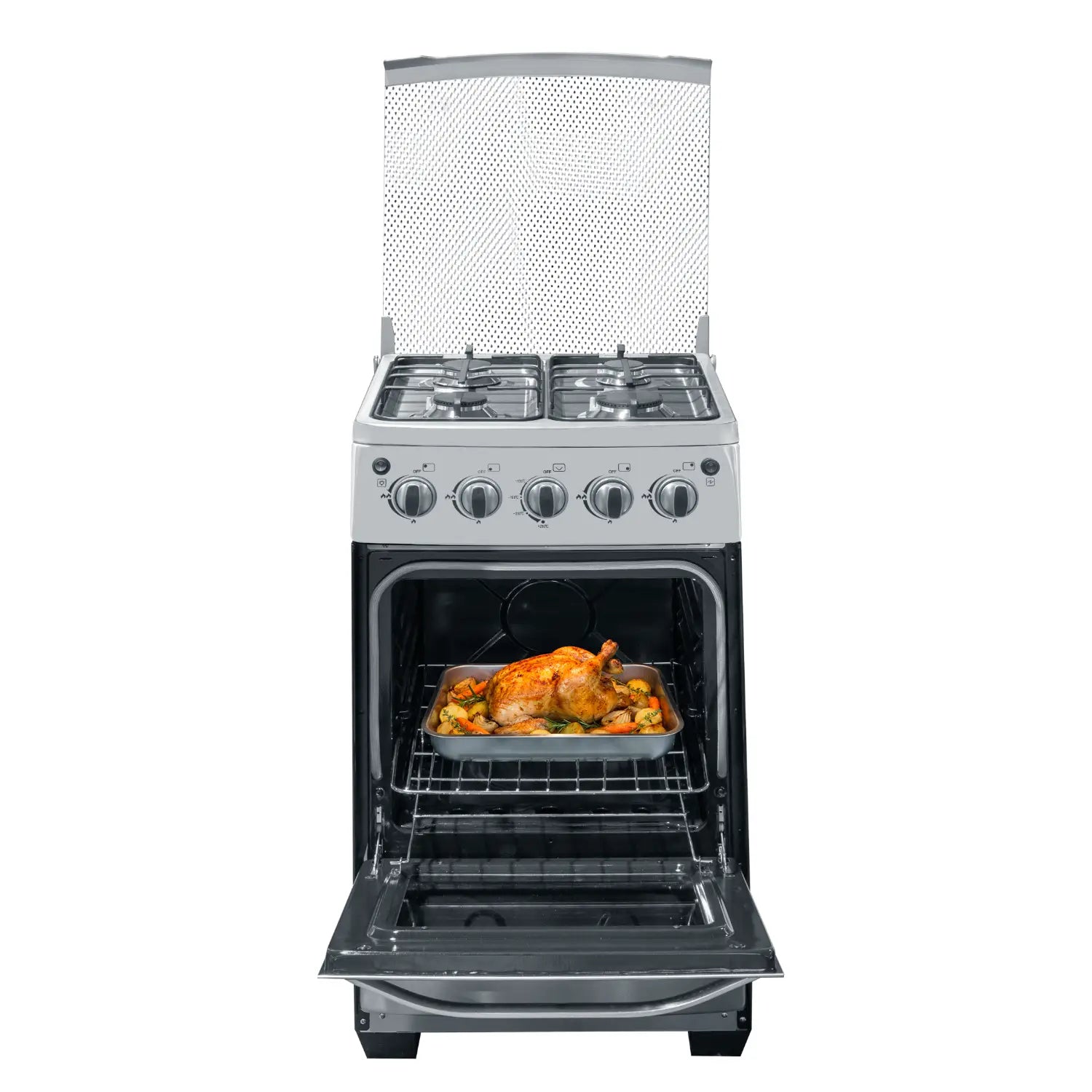 Estufa a Gas RCA 20" 4 Quemadores Acero Inoxidable RCCR28