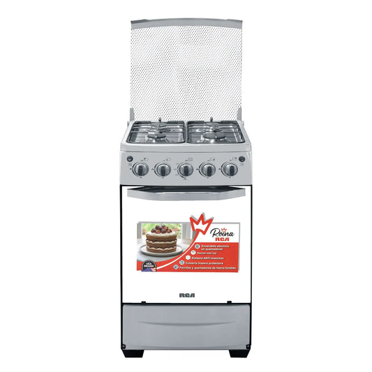 Estufa a Gas RCA 20" 4 Quemadores Acero Inoxidable RCCR28