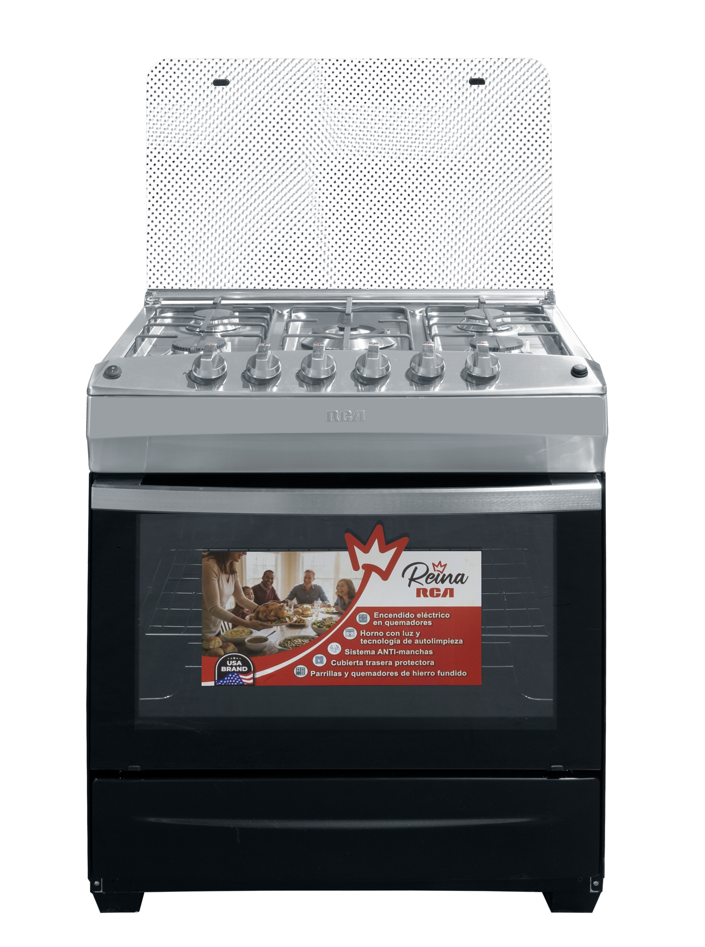 Estufa a Gas 30" de 6 Quemadores en Acero Inoxidable Capella RCCR7622B