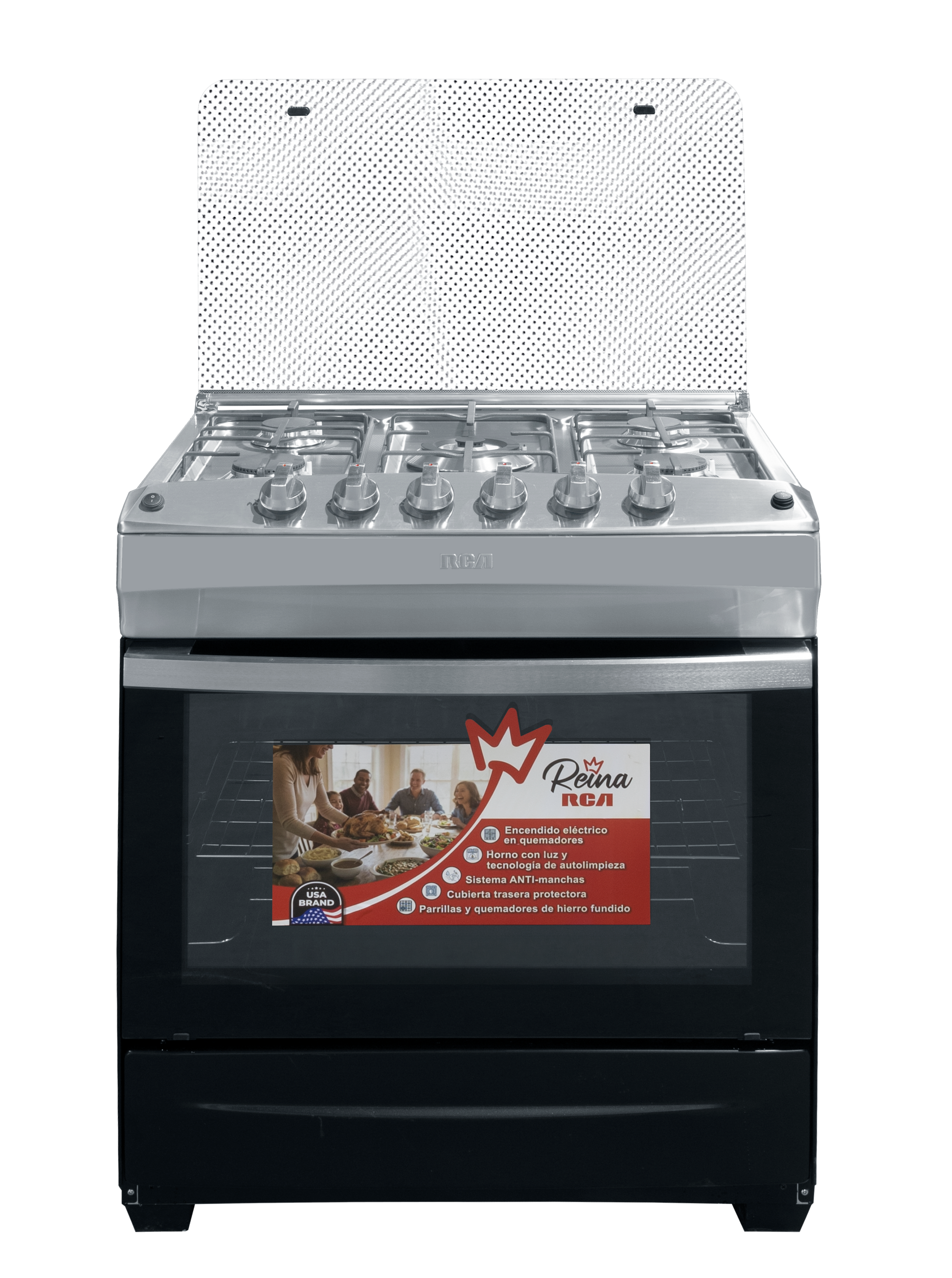 Estufa a Gas 30" de 6 Quemadores en Acero Inoxidable Capella RCCR7622B