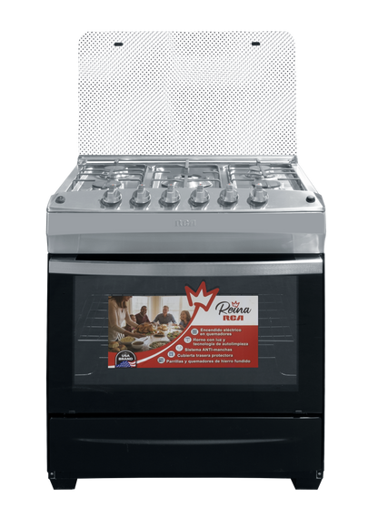Estufa a Gas 30" de 6 Quemadores en Acero Inoxidable Capella RCCR7622B