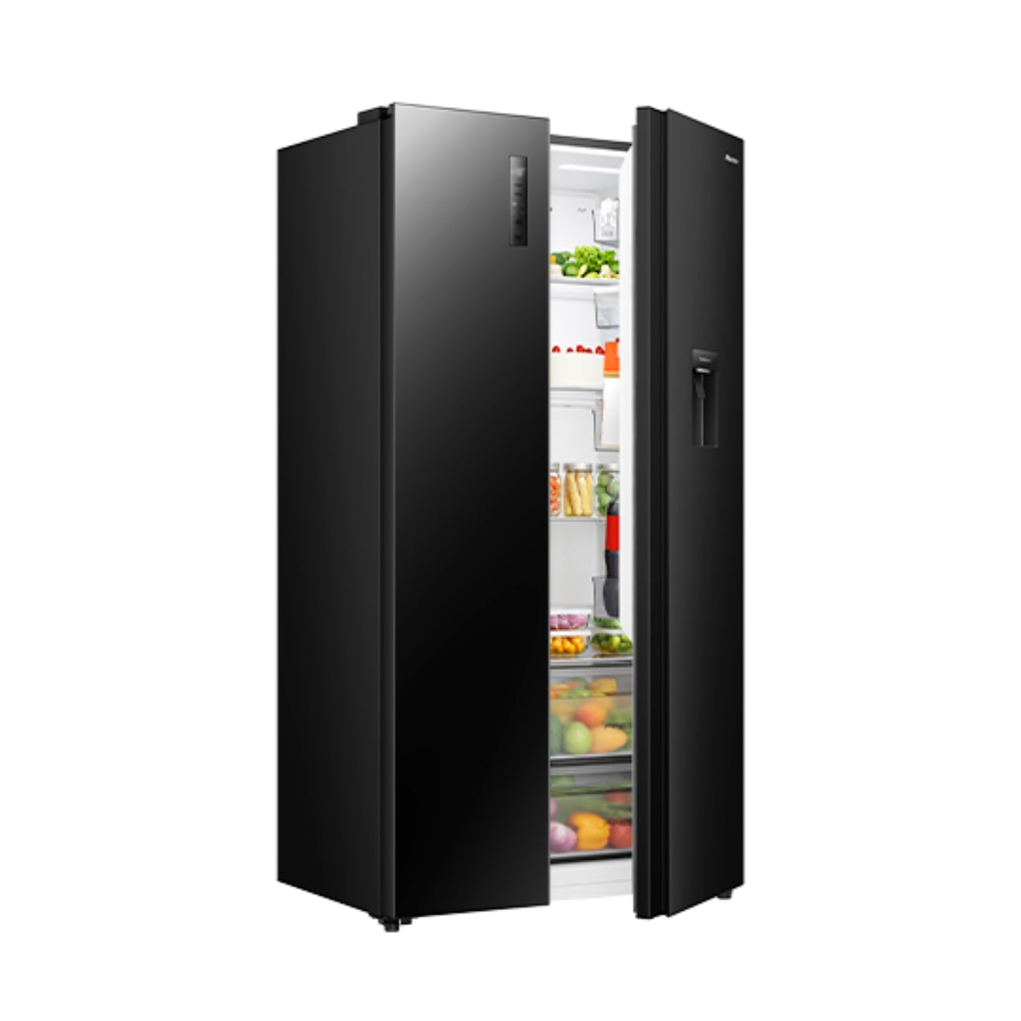 Refrigeradora Hisense Side-by-Side 19.1ft³ Inverter Black RS3P558NM1B