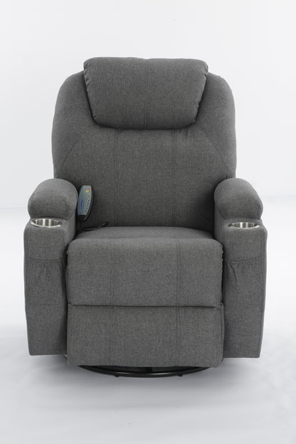 SILLON RECLINABLE CMASAJE GRIS