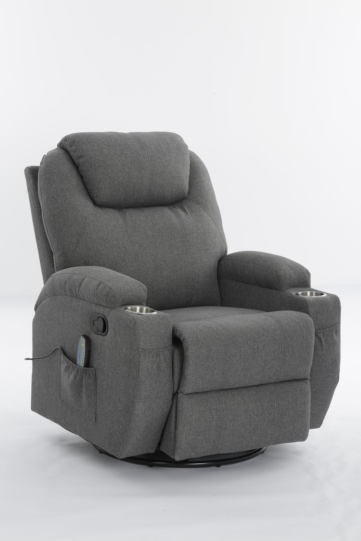 SILLON RECLINABLE CMASAJE GRIS