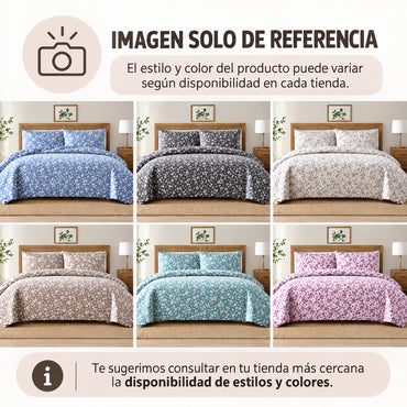 SET COLCHA KING 3PZ SURTIDO