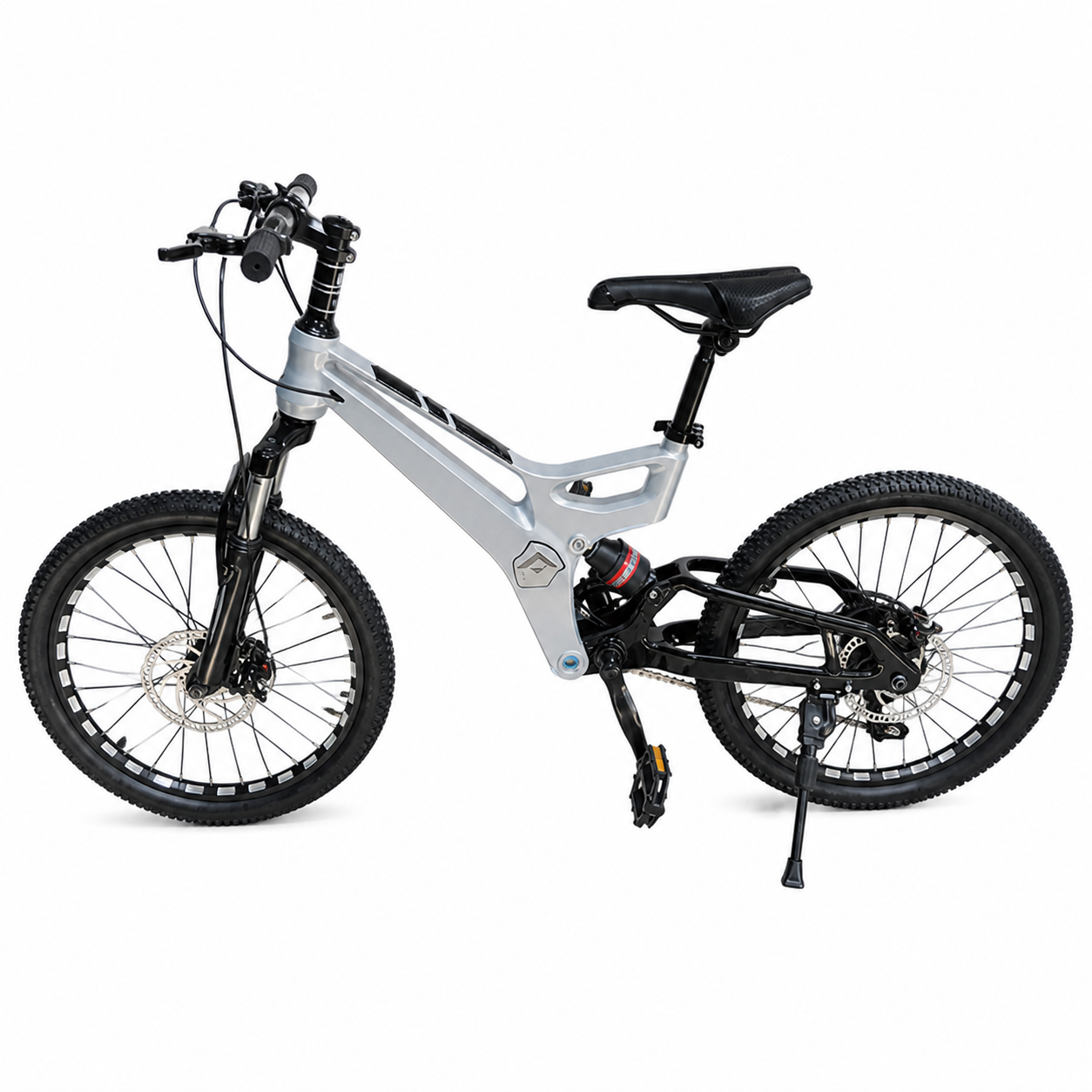Bicicleta Forza Aro 20" Doble Suspensión Silver SDL-33P