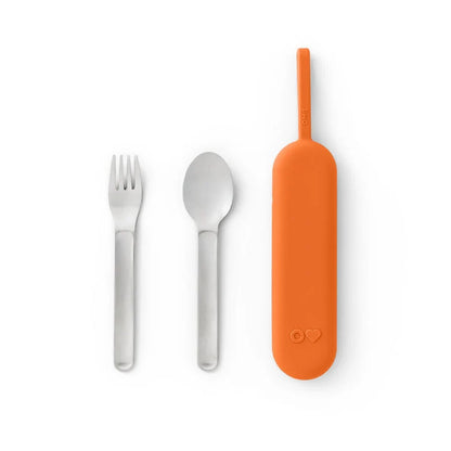 Set de Utensilios con Estuche para Lonchera OmieBox UP - Color Sunny