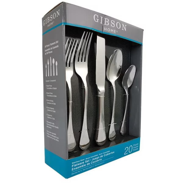 Set Cubiertos Gibson Home Classic Manchester 20pz Acero Inox 70080.2
