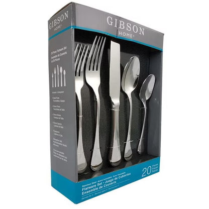 Set Cubiertos Gibson Home Classic Manchester 20pz Acero Inox 70080.2
