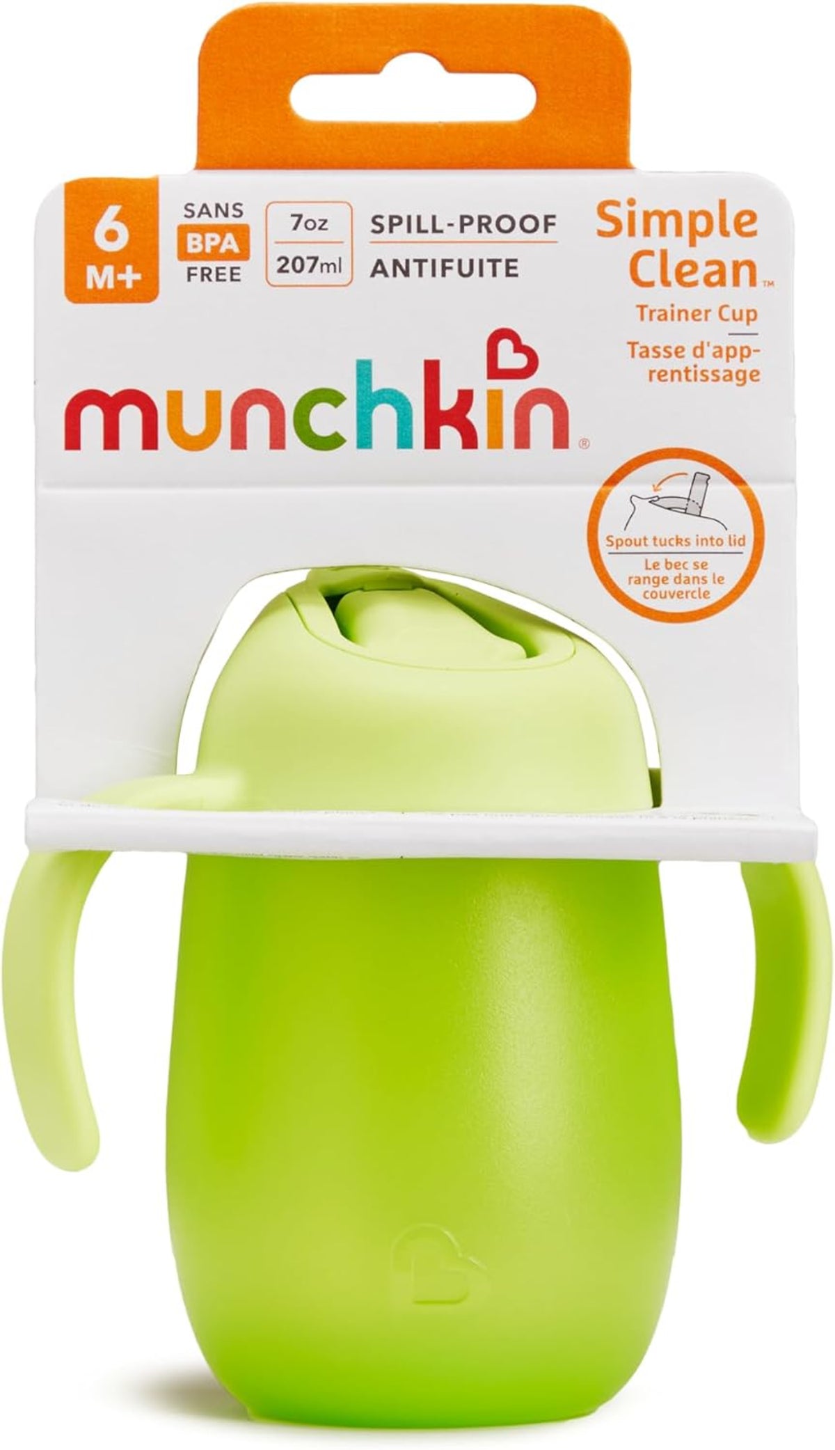 VASO ENTRENADOR SIMPLY CLEAN 7OZ VERDE