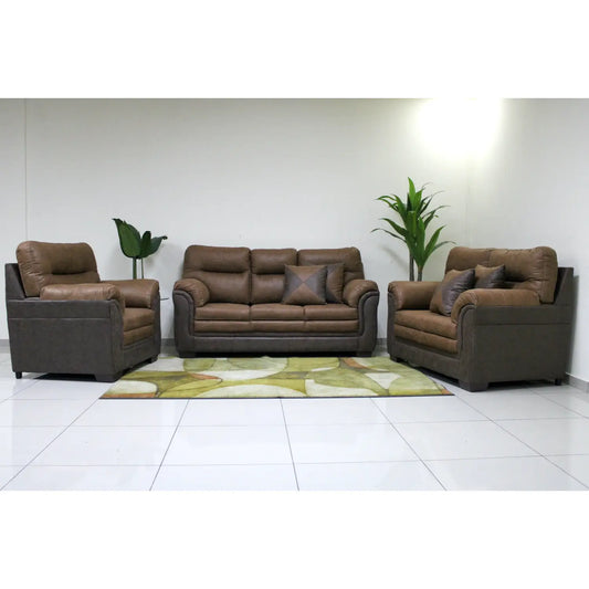 Juego de Sala Valencia 3pz Café Microfibra DIESA