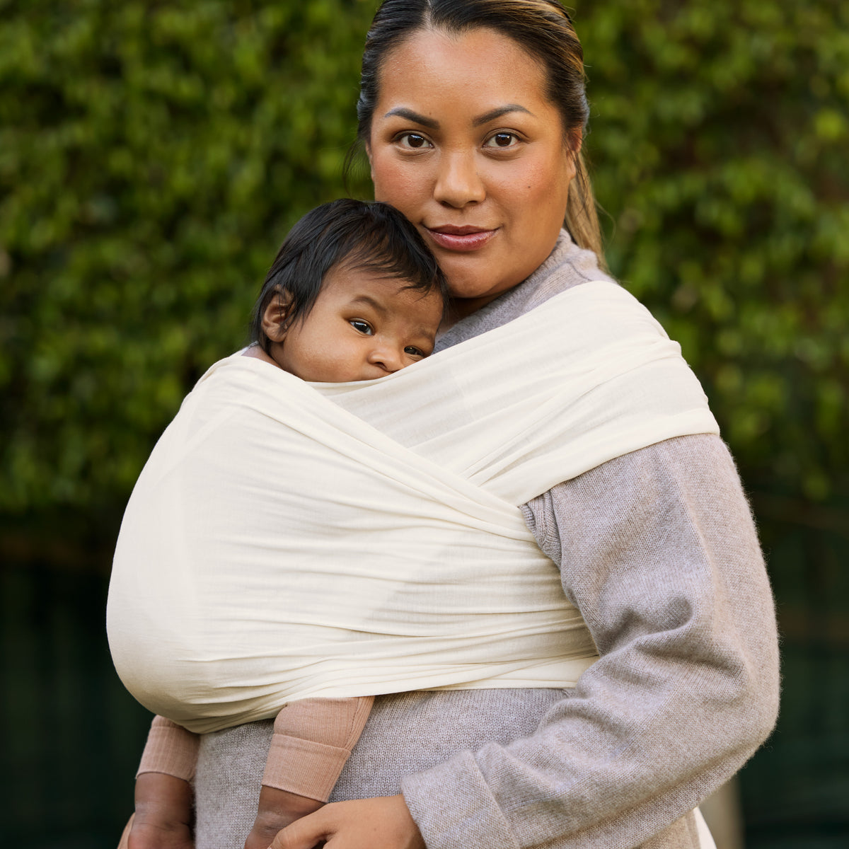 EB FULAR AURA WRAP KNIT CREMA
