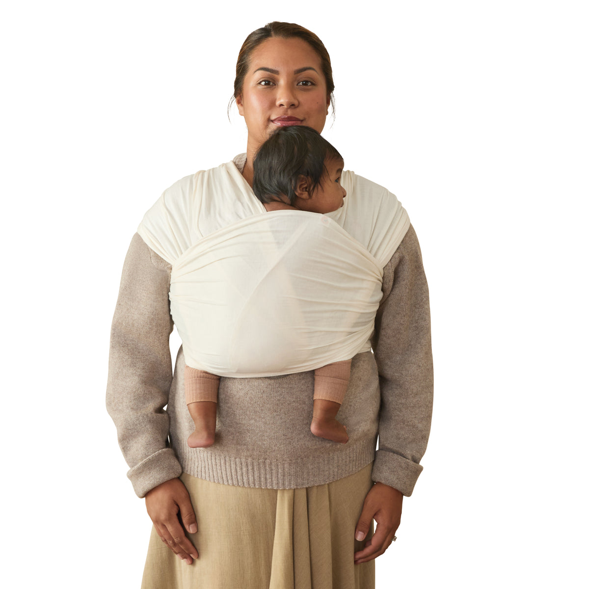 EB FULAR AURA WRAP KNIT CREMA