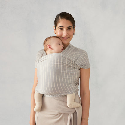 EB FULAR AURA WRAP KNIT RAYAS GRISES