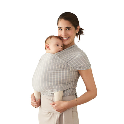 EB FULAR AURA WRAP KNIT RAYAS GRISES