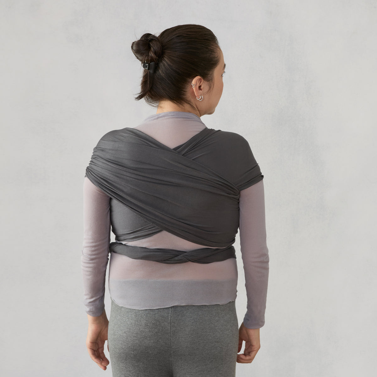 EB FULAR AURA WRAP KNIT NEGRO SUAVE