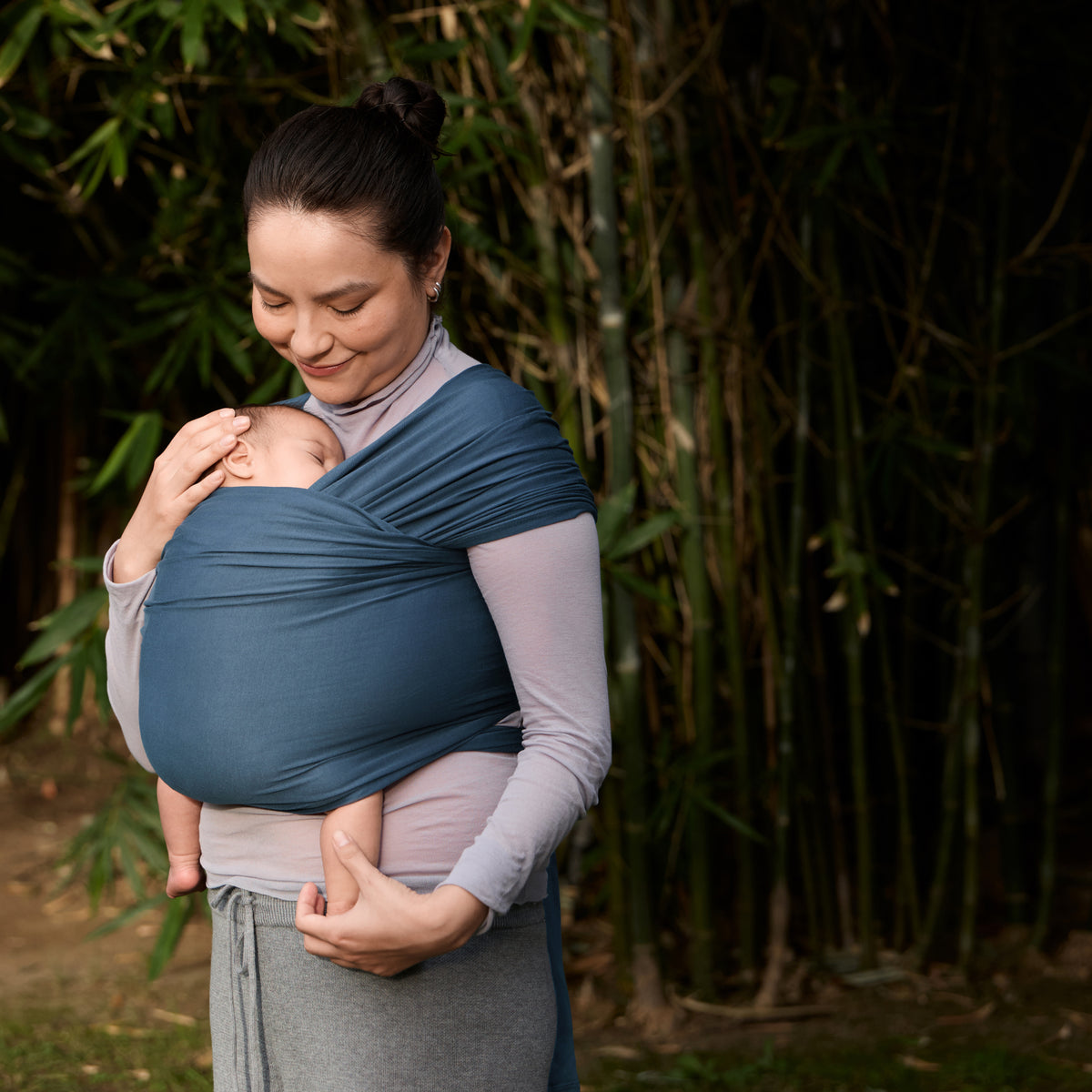 EB FULAR AURA WRAP KNIT AZUL CREPUSCULO