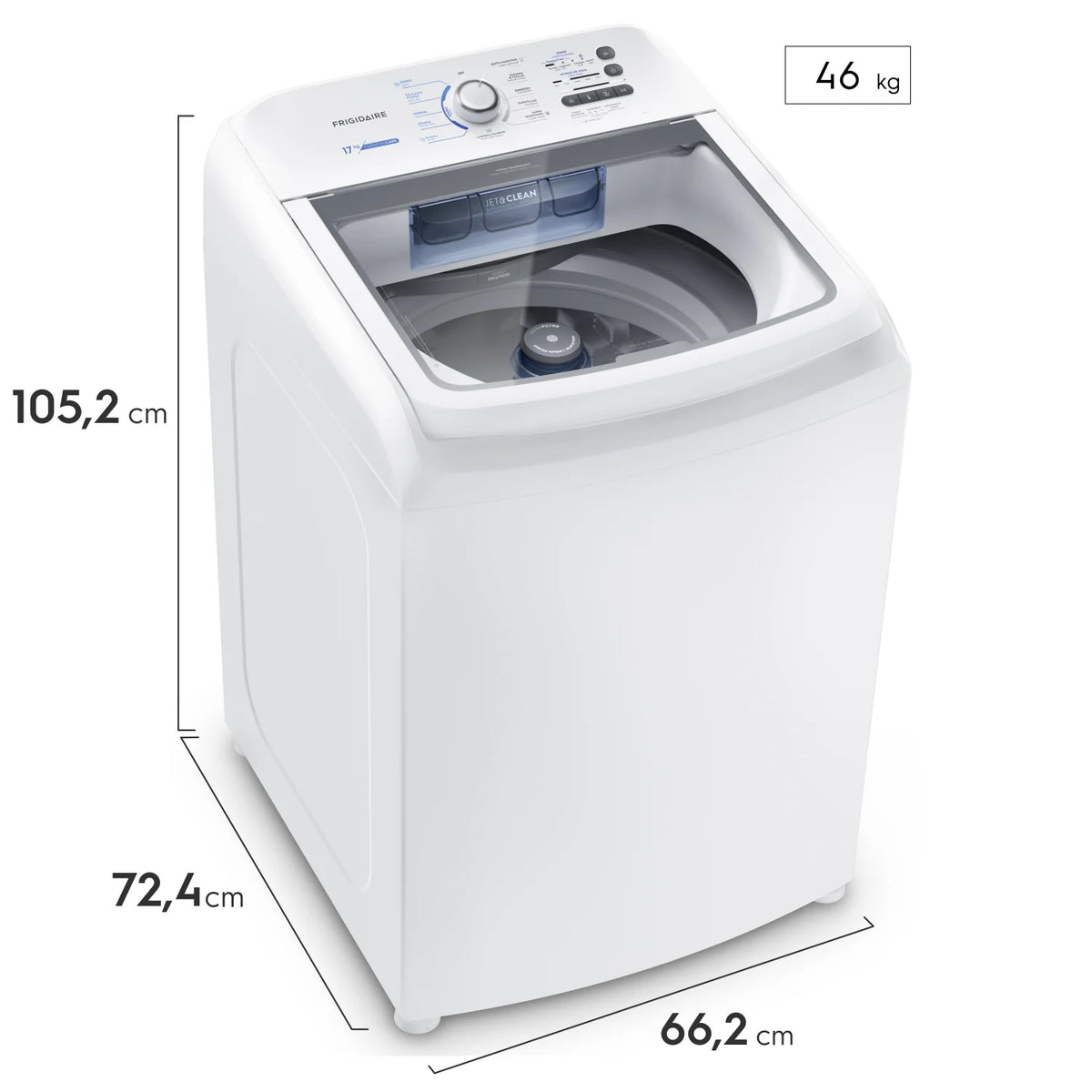 LAVADORA 17KG ESSENTIAL CARE BL