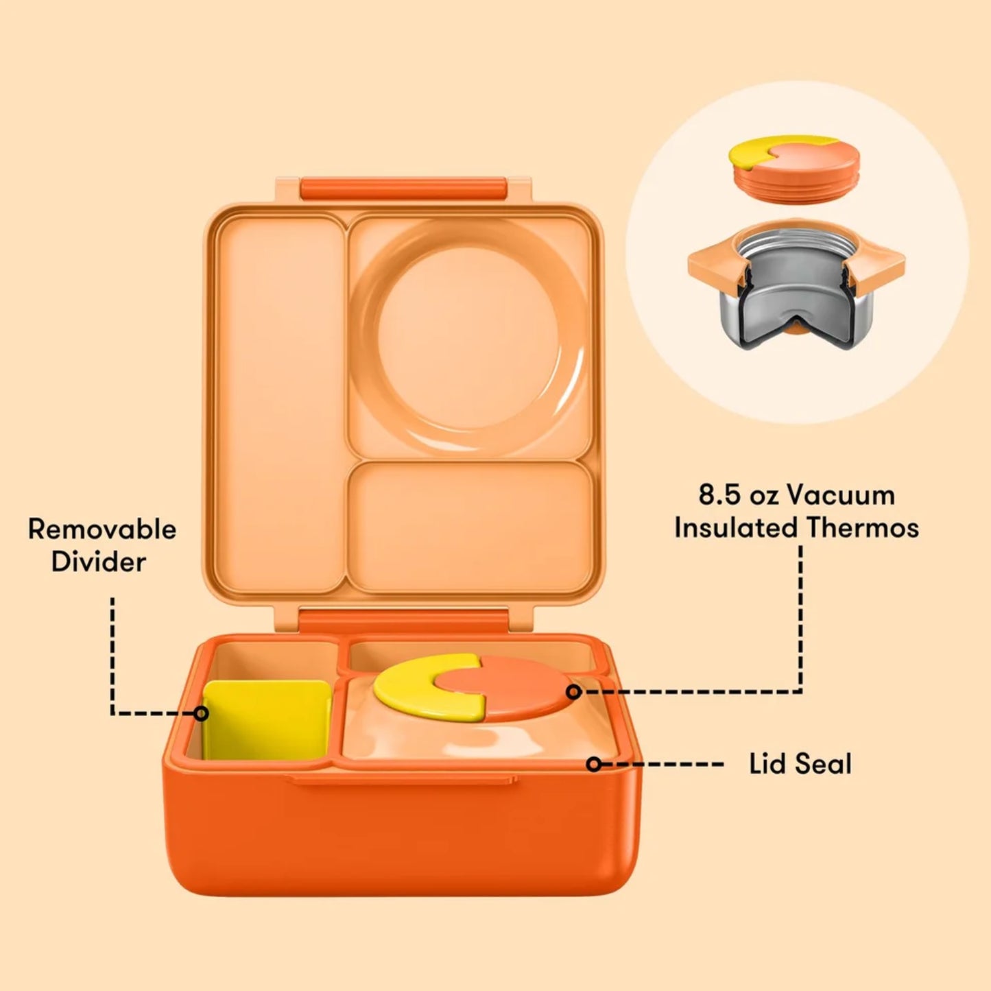 LONCHERA OMIEBOX NARANJA POPPY