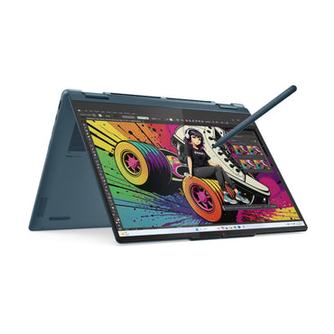 Laptop 2-en-1 Lenovo Yoga 7 14AKP10 AMD Ryzen AI 7 350 24GB RAM 1TB SSD 14" OLED Touch Tidal Teal