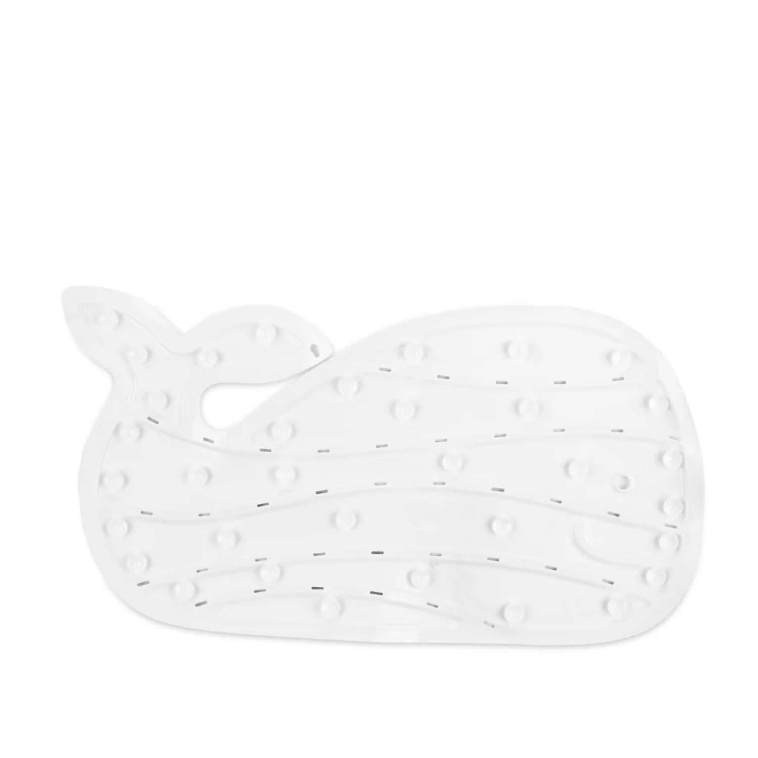 Alfombra blanca en forma de-ballena, antideslizante, ideal para baño.