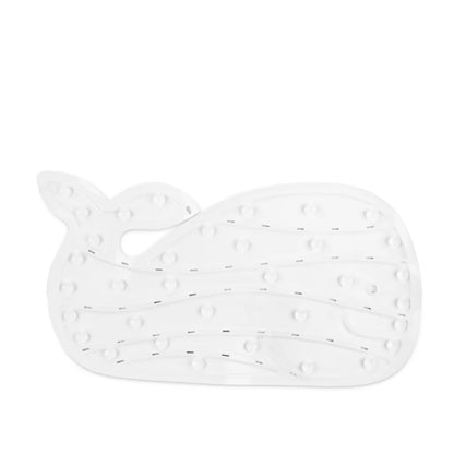 Alfombra blanca en forma de-ballena, antideslizante, ideal para baño.