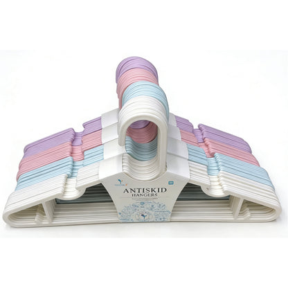 Ganchos de ropa multicolor Antiskid, vista superior, ideales para el almacenamiento