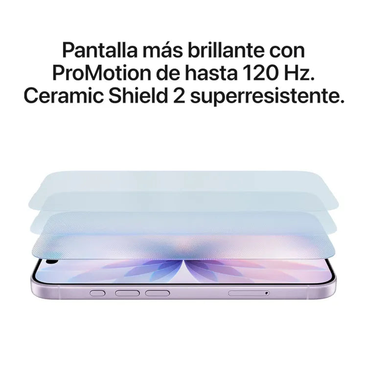 iPhone 17 256GB precio Honduras con pantalla ProMotion de 120 Hz y Ceramic Shield resistente