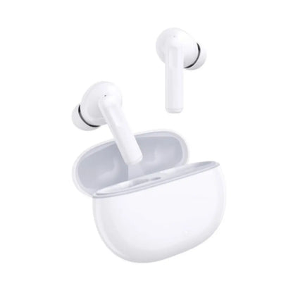 Audífonos HONOR blancos con estuche, vista frontal
