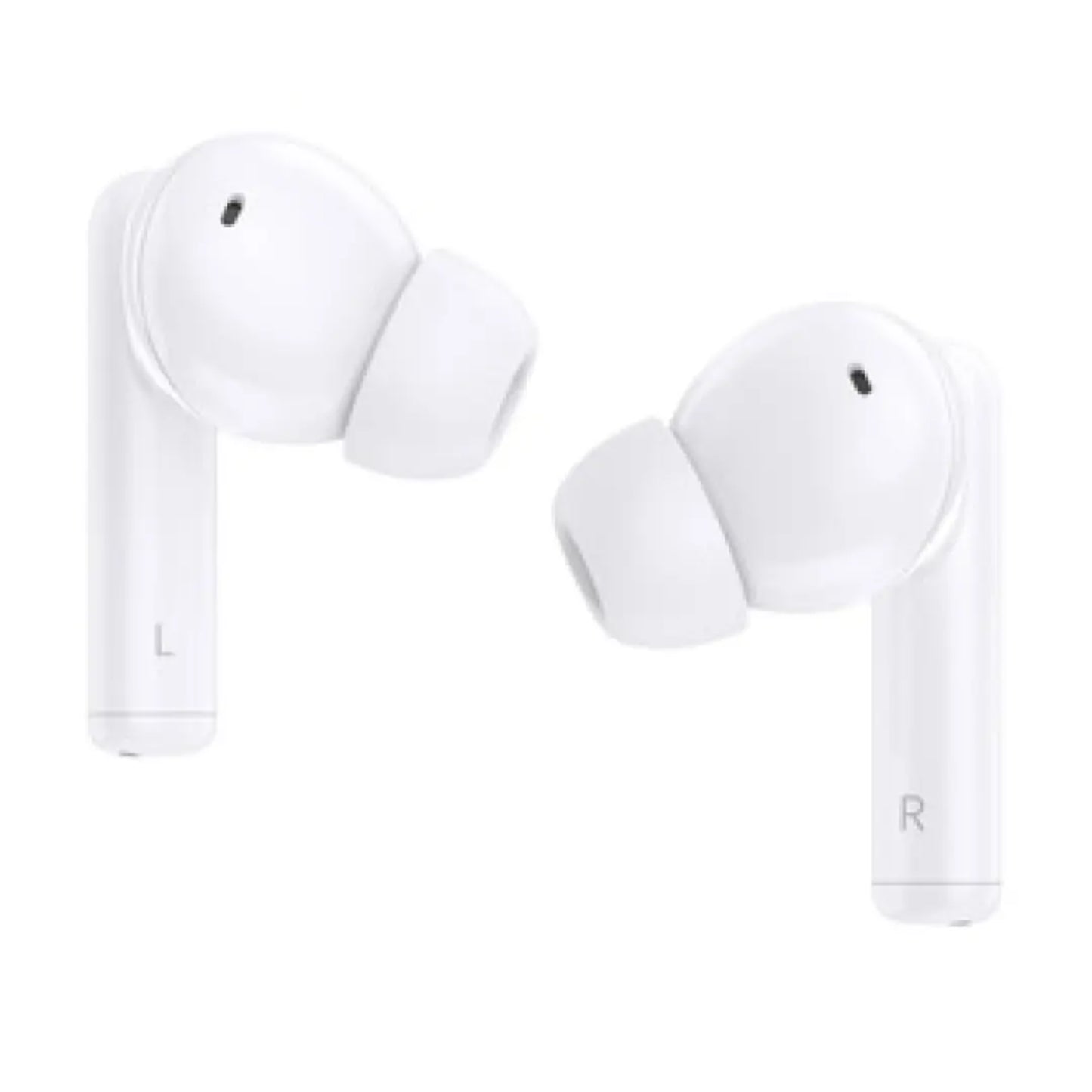 Audífonos blancos HONOR con diseño ergonómico y sonidos envolventes