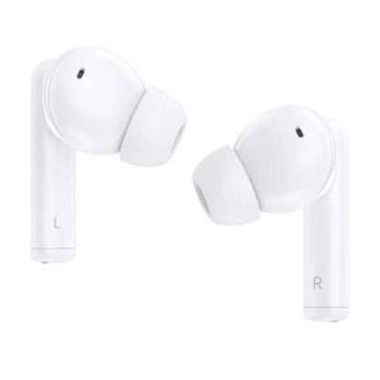 Audífonos blancos HONOR con diseño ergonómico y sonidos envolventes