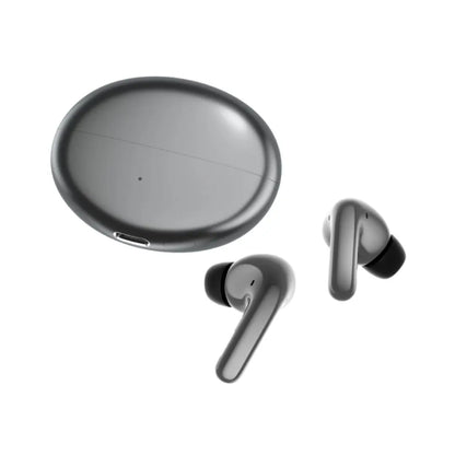 auriculares HONOR gris con estuche, vista frontal y de lado