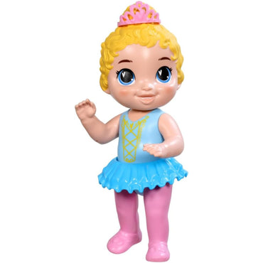 Muñeca Princesa con vestido azul y corona rosa, vista frontal