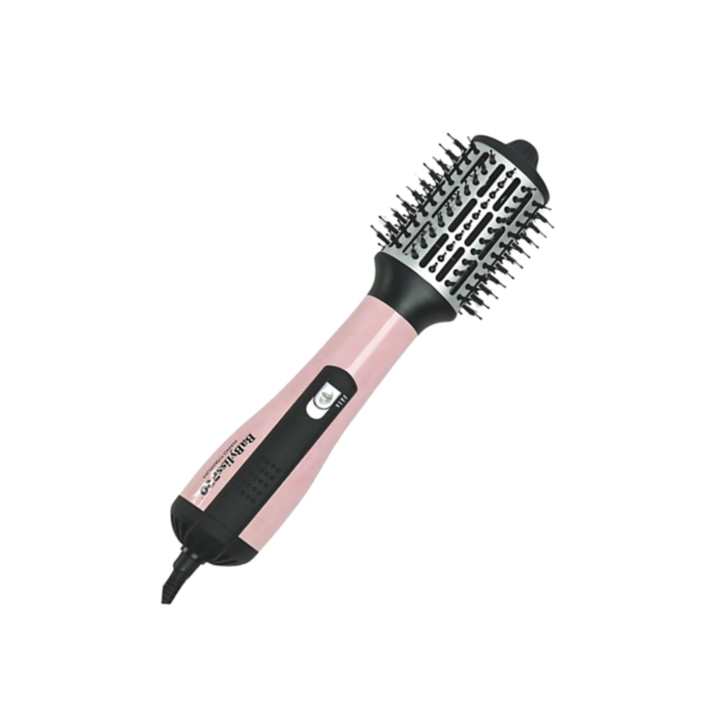 Combo plancha y cepillo alisador Miami Pink de BABYLISS PRO con diseño ergonómico y cerdas antideslizantes