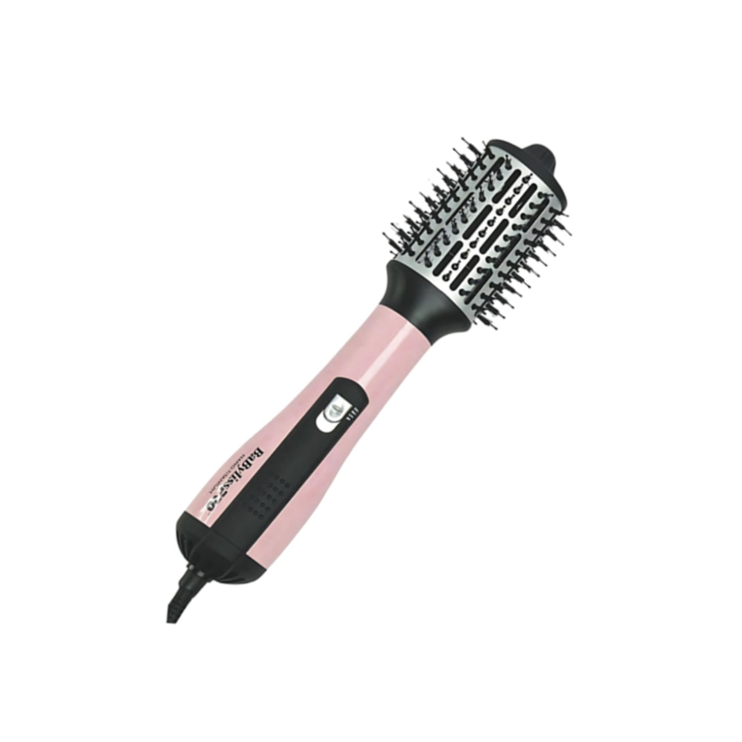 Combo plancha y cepillo alisador Miami Pink de BABYLISS PRO con diseño ergonómico y cerdas antideslizantes