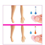 Barbie muñeca, brazo con cambios de temperatura, vista frontal