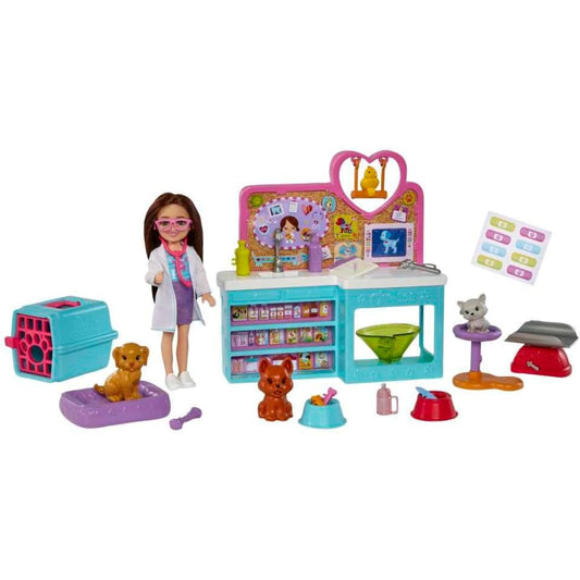 Veterinaria juguete de Mattel con muñeca y accesorios para cuidar animales
