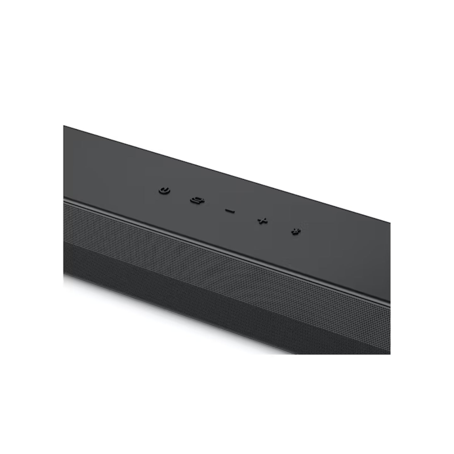 Barra de sonido negra LG, vista superior con controles