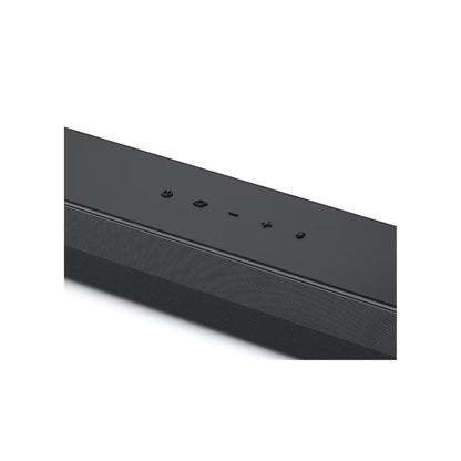 Barra de sonido negra LG, vista superior con controles