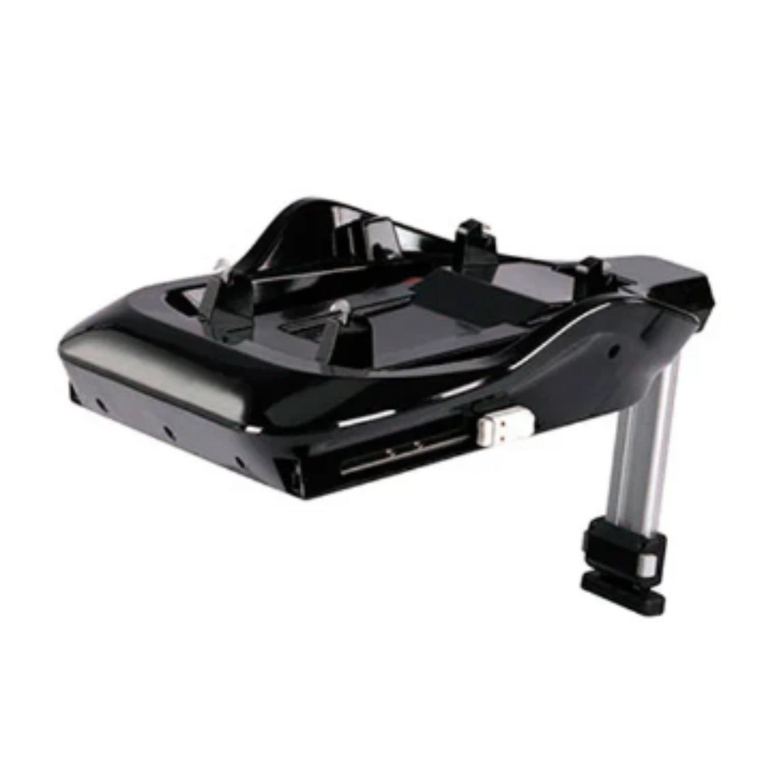 Base negra para asiento de coche, vista lateral, adecuado para la instalación segura