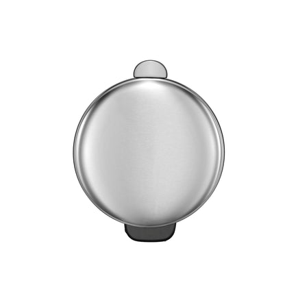 Basurero metálico 30L redondo con tapa y pedal de acero inoxidable modelo LL02 de EKO