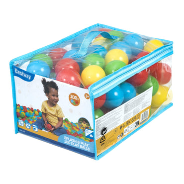 Bolsa de bolas de juego para piscina infantil multicolores con un niño jugando
