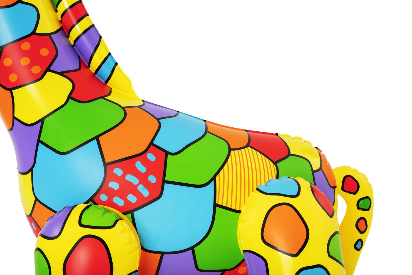Juguete acuático de jardín Bestway inflable, colorido con diseño de mosaico