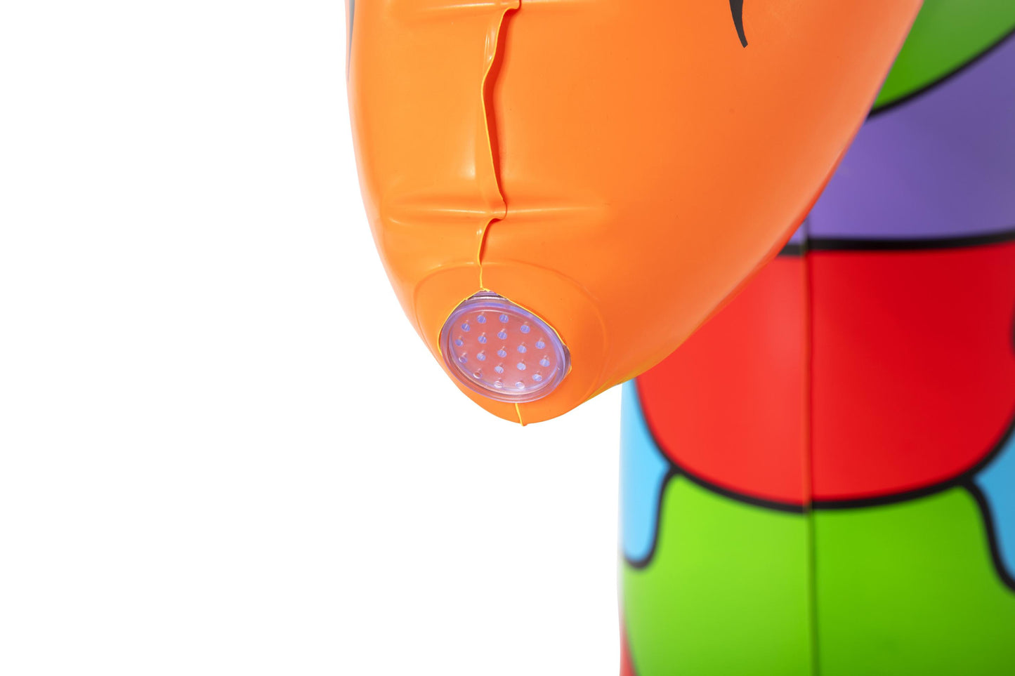 Juguete acuático de jardín Bestway, color naranja, vista frontal, inflable y divertido