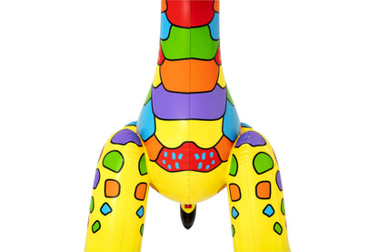 Juguete acuático de jardín Bestway inflable de jirafa, colorido y divertido para el verano.