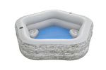 piscina inflable familiar Bestway, diseño moderno, vista superior