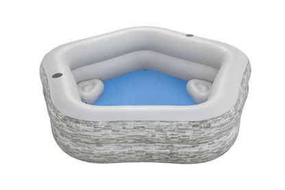 piscina inflable familiar Bestway, diseño moderno, vista superior