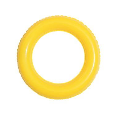 flotador inflable amarillo circular, piscina inflable resistente para verano