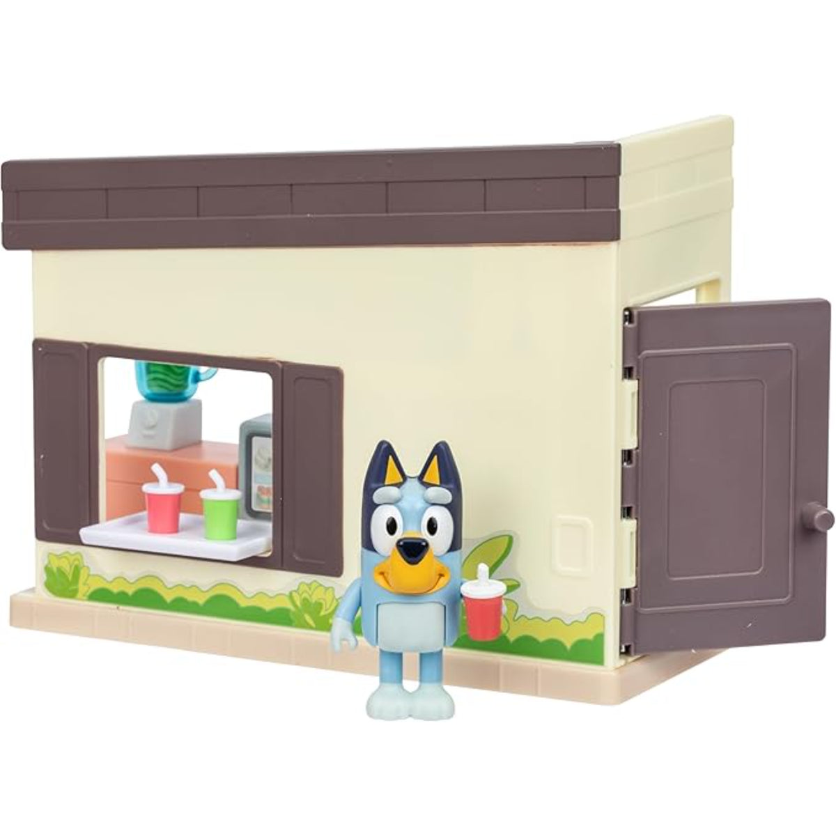 Juego de casa de juguetes BOING TOYS, modelo LL03, figura incluida y vista frontal